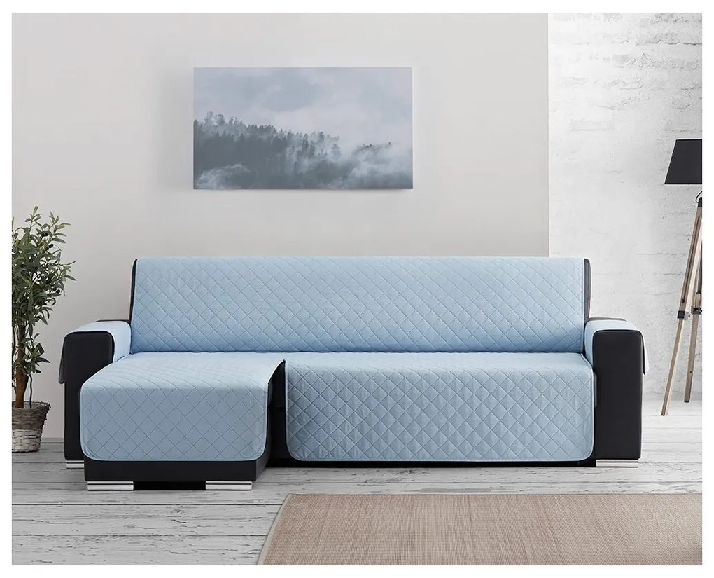 Capa de Sofá Chaise Longue Acolchoada (Cor Pastel)