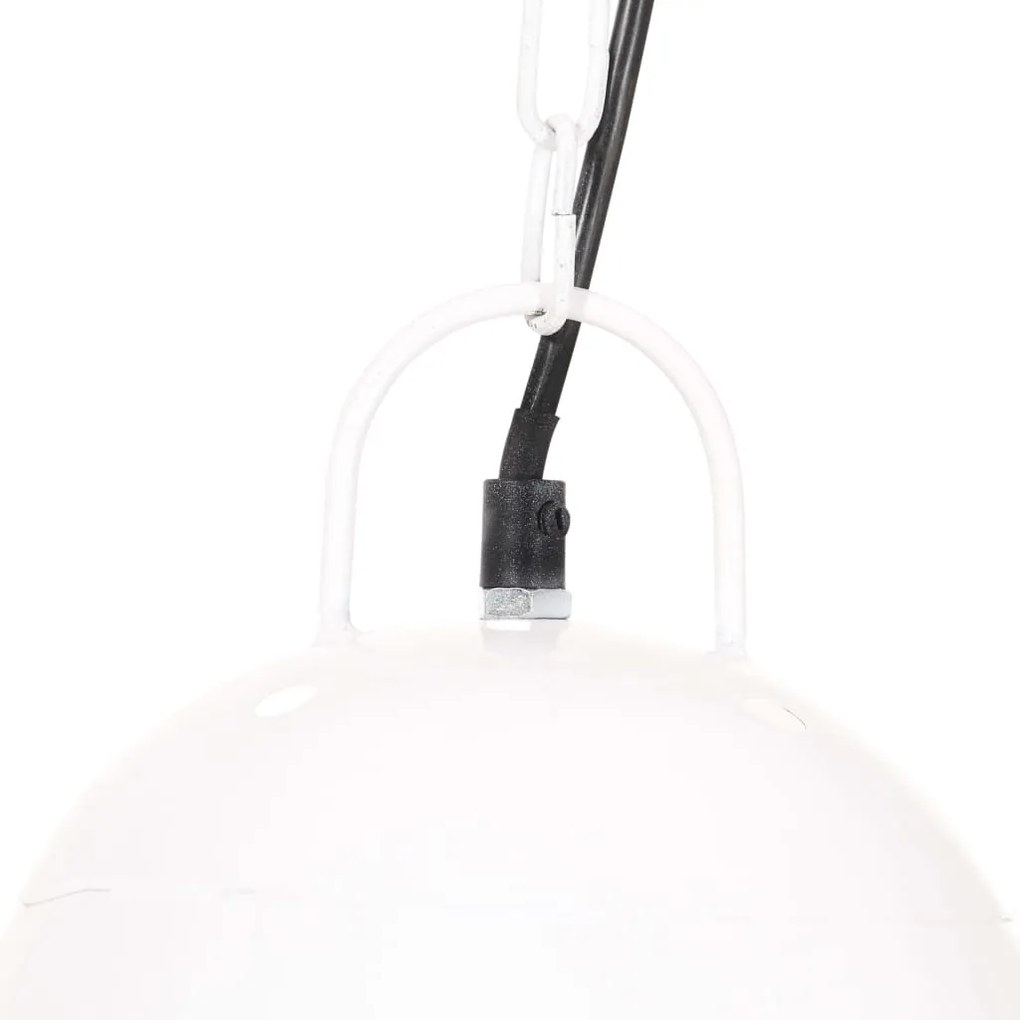 Candeeiro teto industrial redondo 25 W 32 cm E27 branco