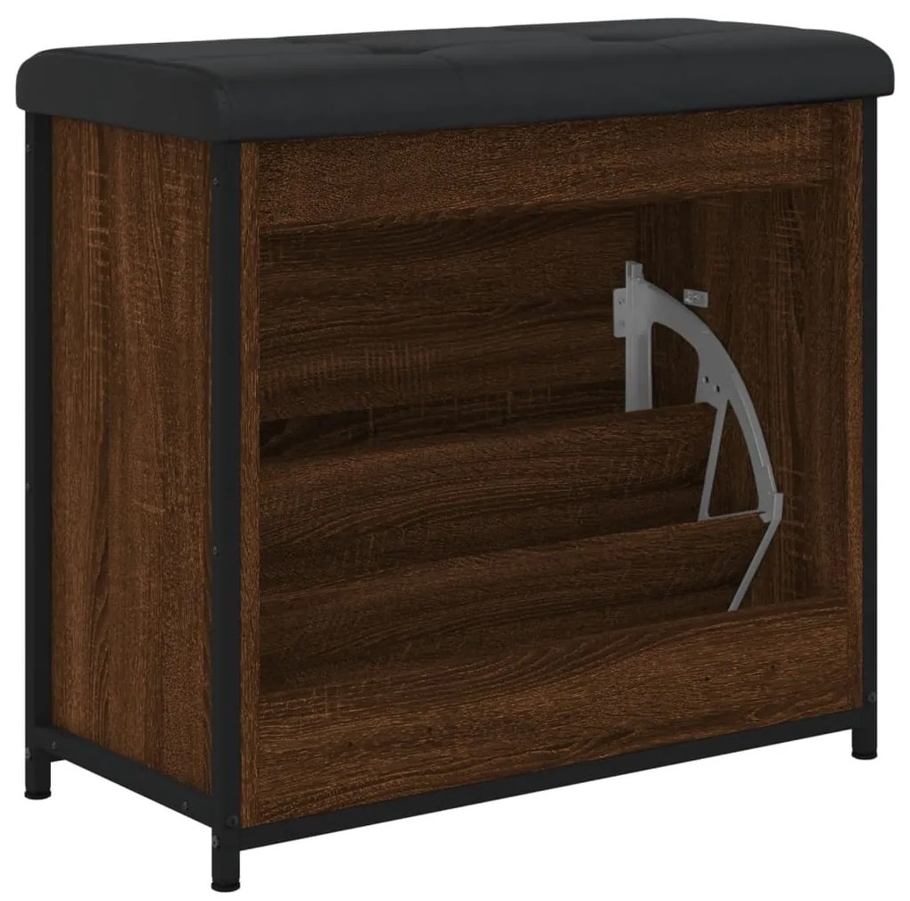 Banco sapateira c/ gaveta articulada 62x32x56 carvalho castanho