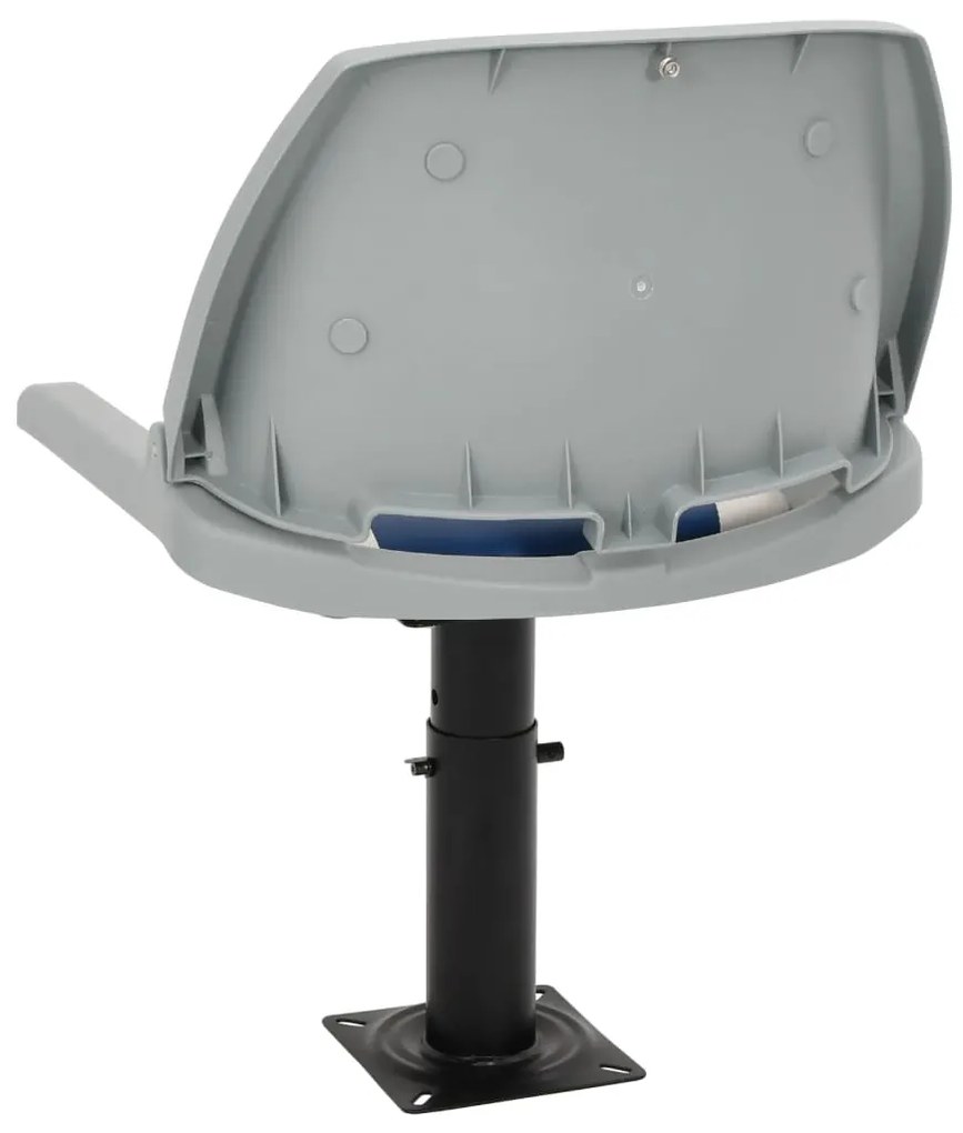 4 pcs conjunto assento barco dobrável 48x51x41 cm azul e branco