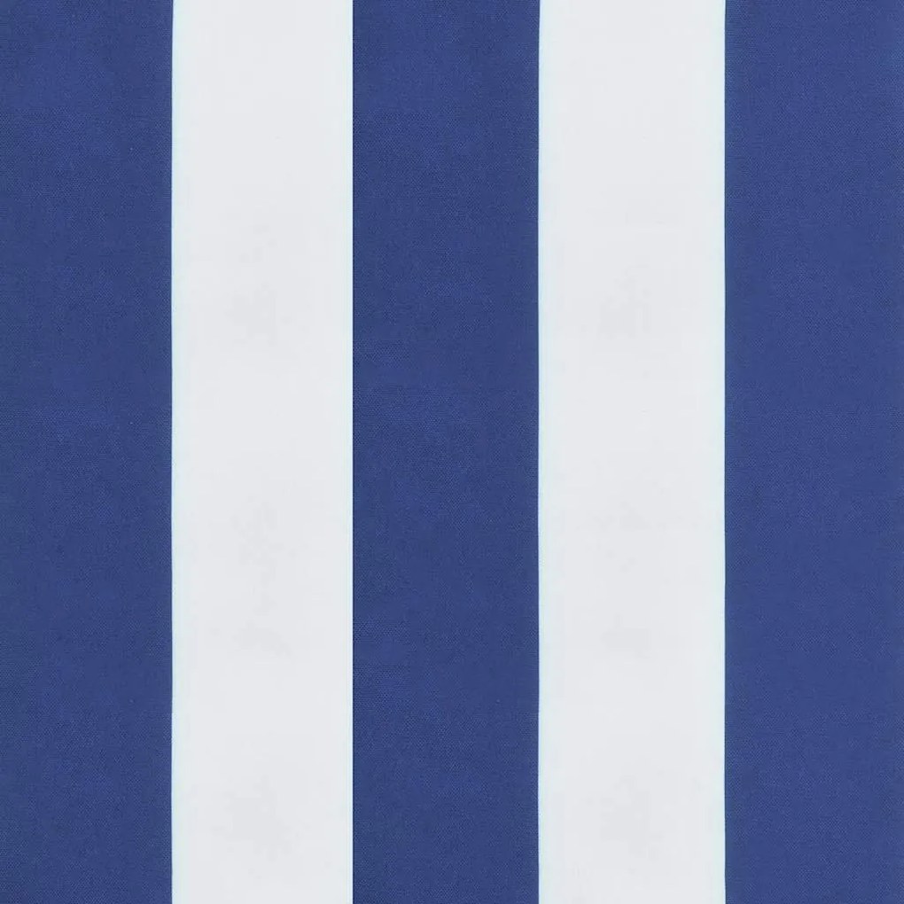 Almofadão cadeira de terraço tecido oxford riscas azul/branco