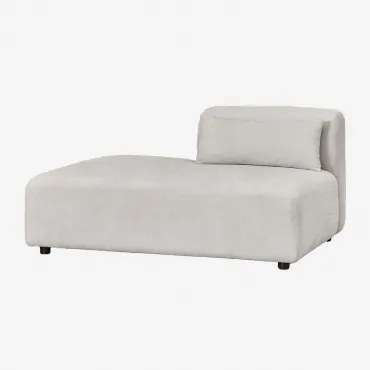 Módulo Divã Esquerdo Para Sofá Modular Fogler Tecido Cinza Claro - Sklum