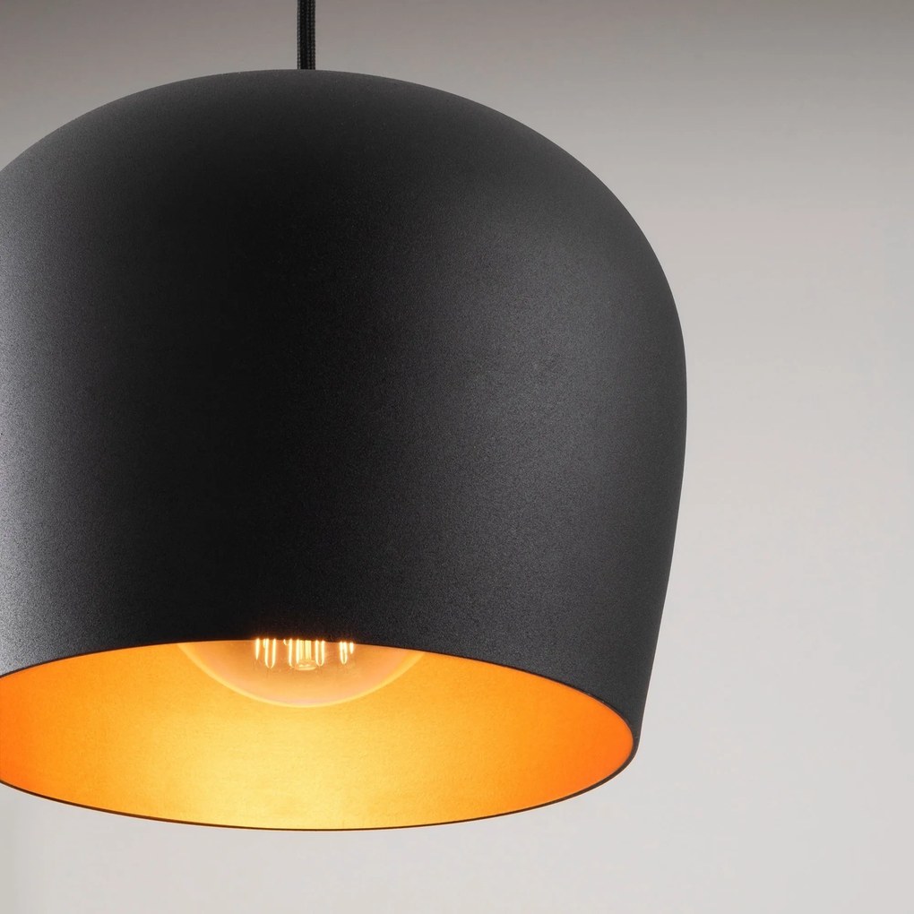 Candeeiro de Teto Berceste – Preto – 74 cm de Diâmetro, 110 cm de Altu
