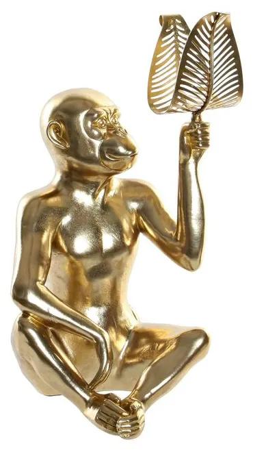 Figura Decorativa Dkd Home Decor Dourado Resina Macaco (27 X 25 X 43.5 cm)