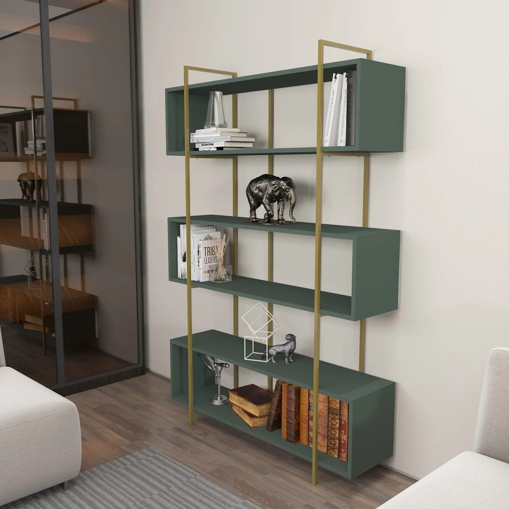 Estante Bruti – Verde Dourado – 120x180x29,6 cm