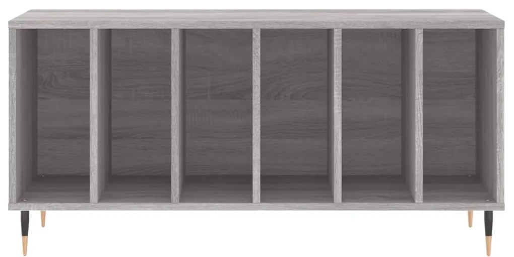 Armário p/ discos 100x38x48cm derivados madeira cinzento sonoma