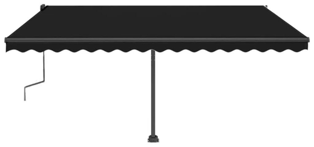 Toldo retrátil manual independente 450x350 cm antracite