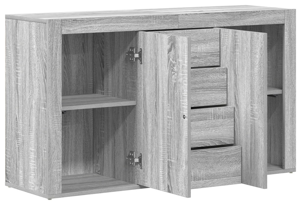 Buffet vidaXL Cinza Sonoma Madeira engenheirada 120 x 36 x 69 cm