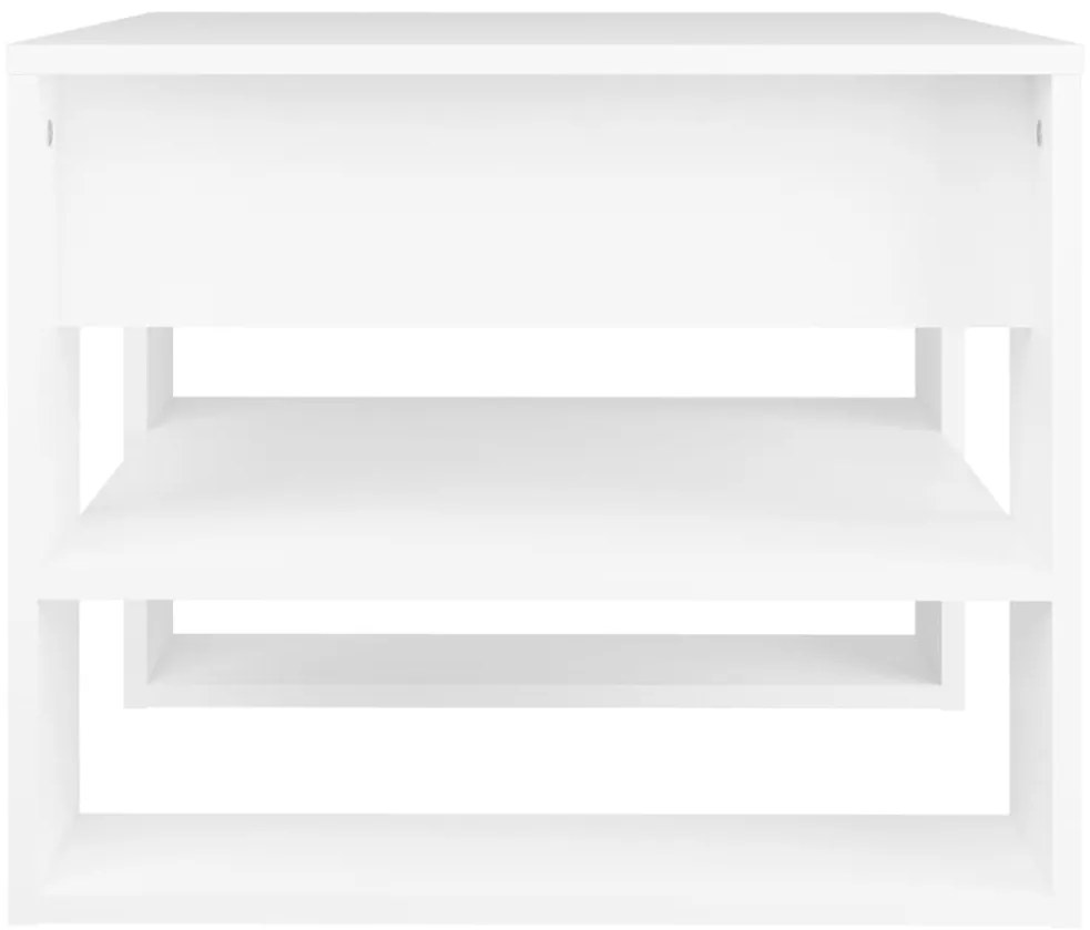 Mesa de centro 55,5x55x45 cm madeira processada branco