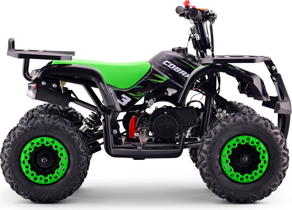 Mini Moto Infantil para crianças 5 a 9/10 anos Gasolina 50 CC Beneo Motors Cobra com limitador de velocidade Verde