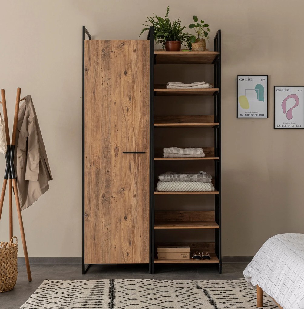 Roupeiro Dynamic – Pinho Atlântico – 64 cm x 225 cm x 52 cm