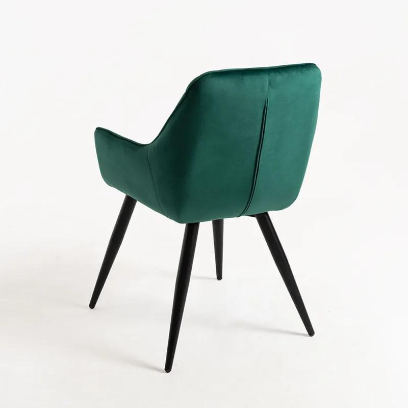 Pack 6 Cadeiras Kres Veludo - Verde