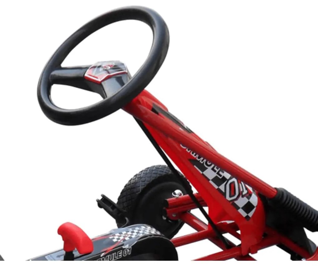 Kart com pedal vermelho
