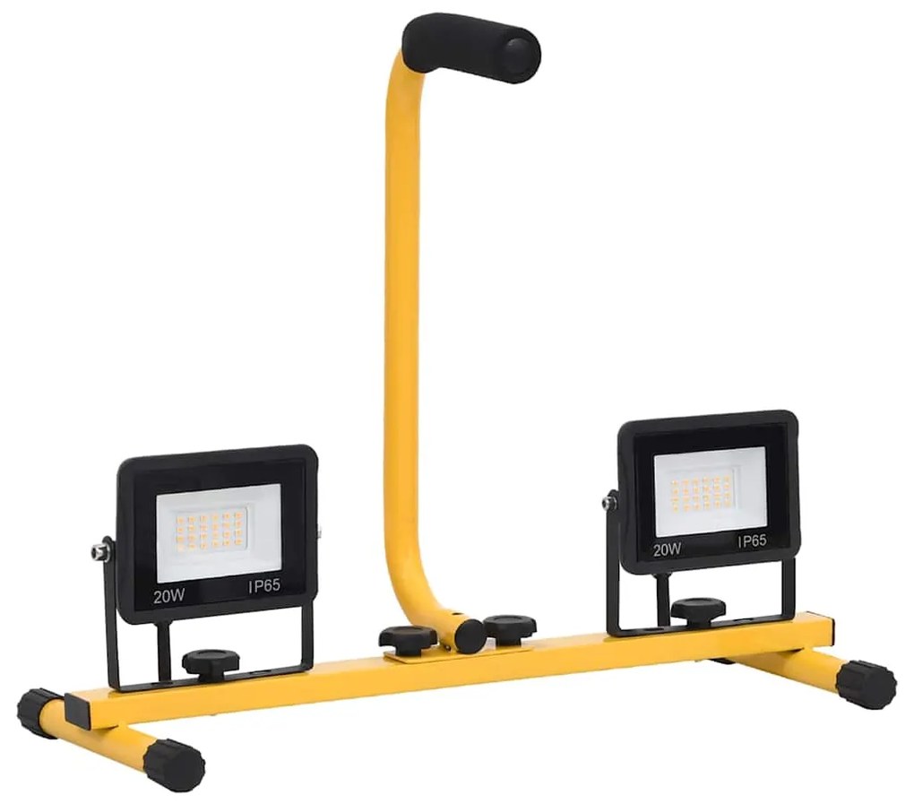 Projetor c/ iluminação LED e pega 2x20 W branco frio