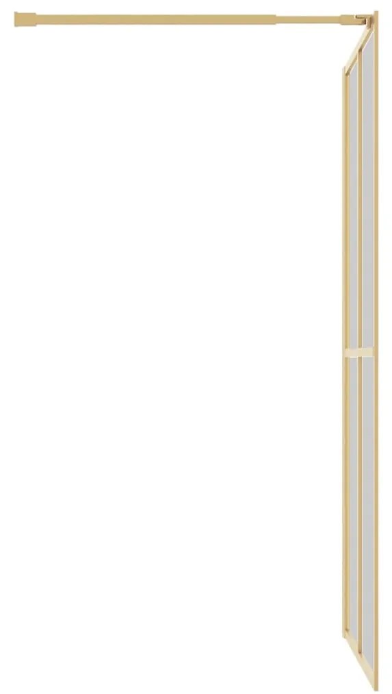 Divisória de chuveiro 118x195 cm vidro transparente ESG dourado