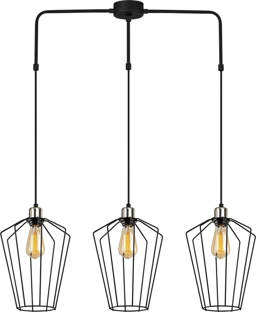 Candeeiro de Teto Fener – Preto – 90 x 25 cm