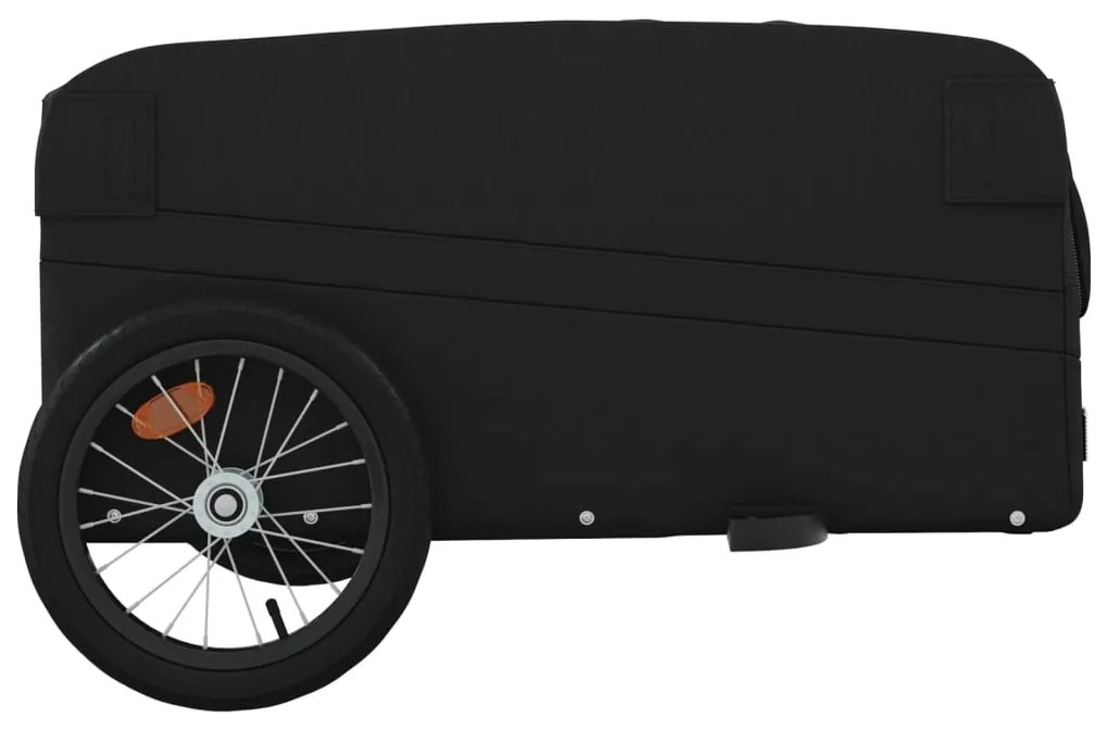 Reboque para bicicleta 45 kg ferro preto