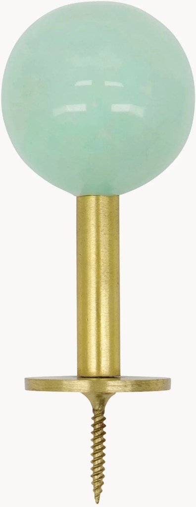 Cabides de parede em metal artesanal Ball, conjunto de 2