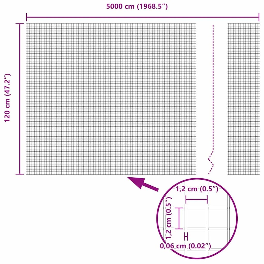 Cerca de Arame Soldado 1,2 x 50 m - Aço Galvanizado
