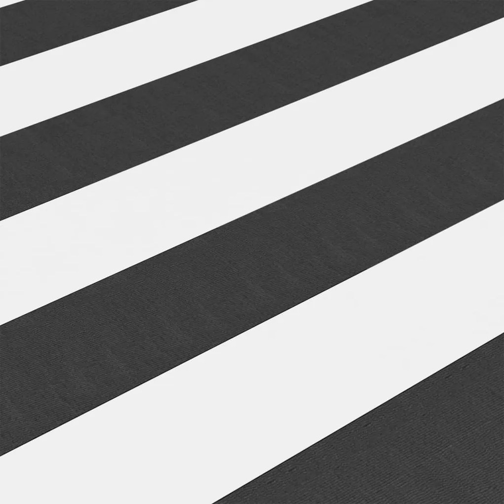 Tela de varanda 120x300 cm tecido Oxford antracite e branco