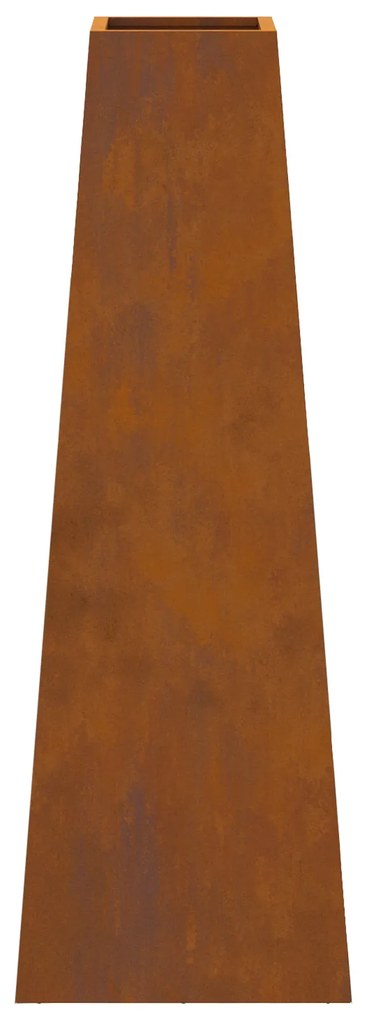 Fogueira vidaXL 50x35x100 cm Aço Envelhecido