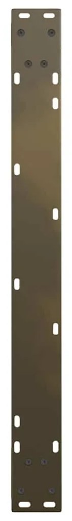 Pés para mesa de jantar em formato de V, 2 peças, aço natural, 90x(72-