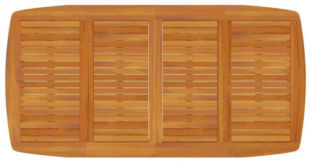 Mesa de jardim 200x100x75 cm madeira de acácia maciça