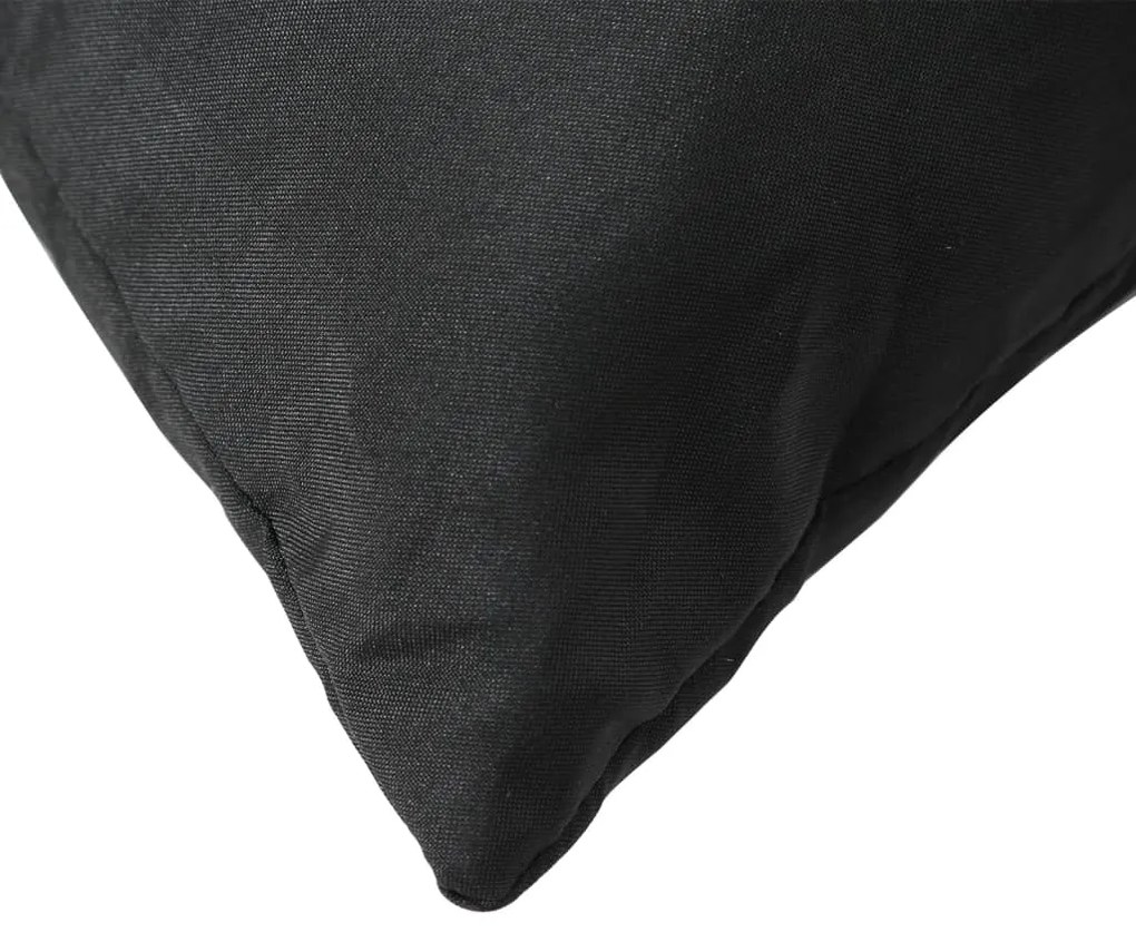 Almofadas de sofá 4 pcs 40x40 cm tecido preto