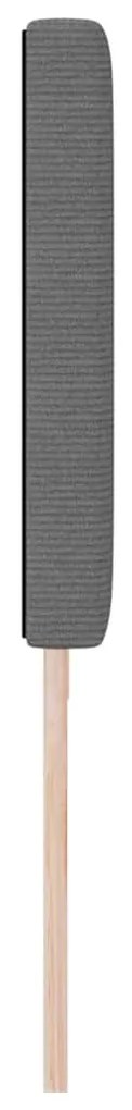 Cabeceira LED vidaXL Design Simples Cinza Claro 100 cm Tecido de Velud