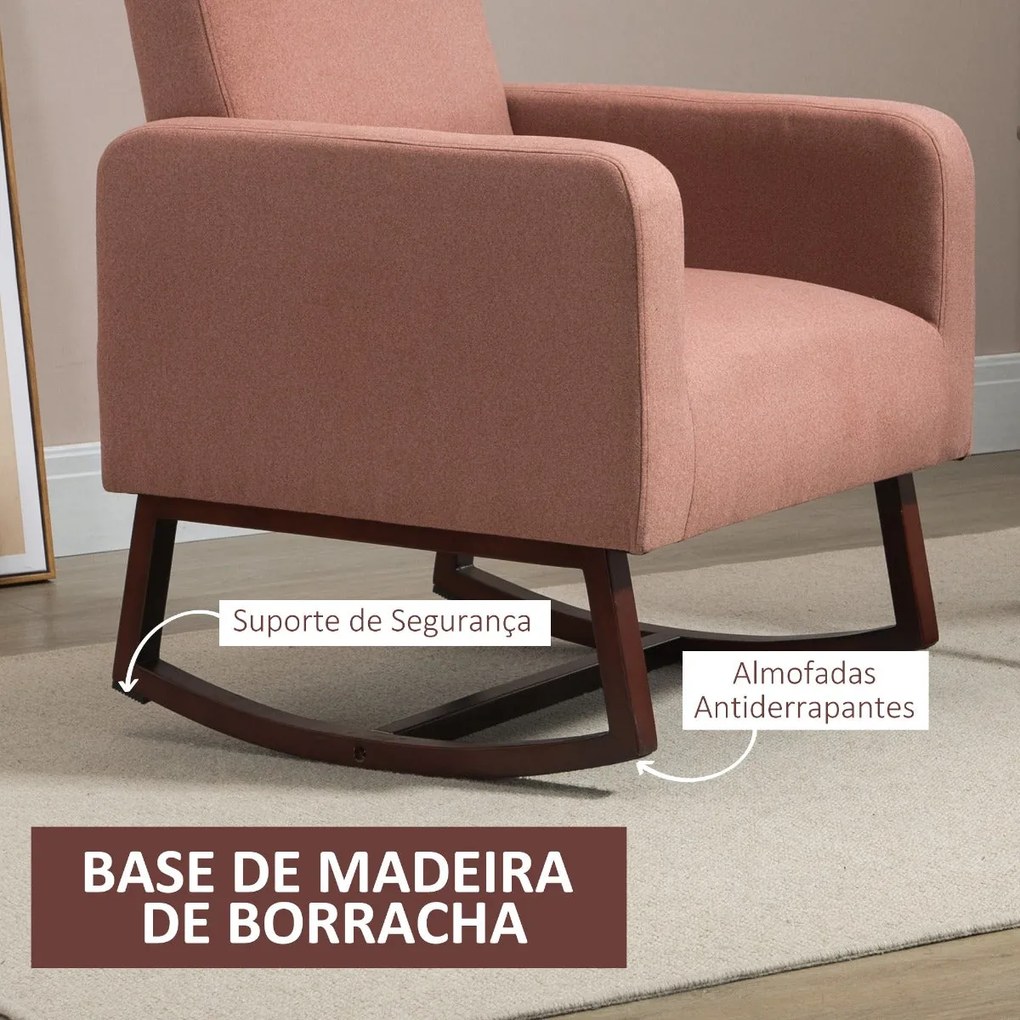 Poltrona Bally - Rosa - Design Nórdico