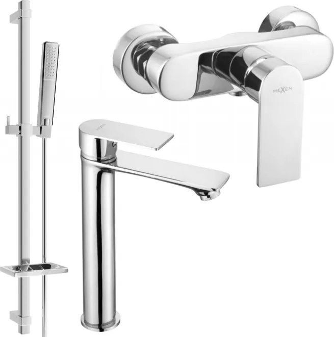 Mexen Royo DQ72 conjunto de chuveiro, cromado - 72214DQ72-00