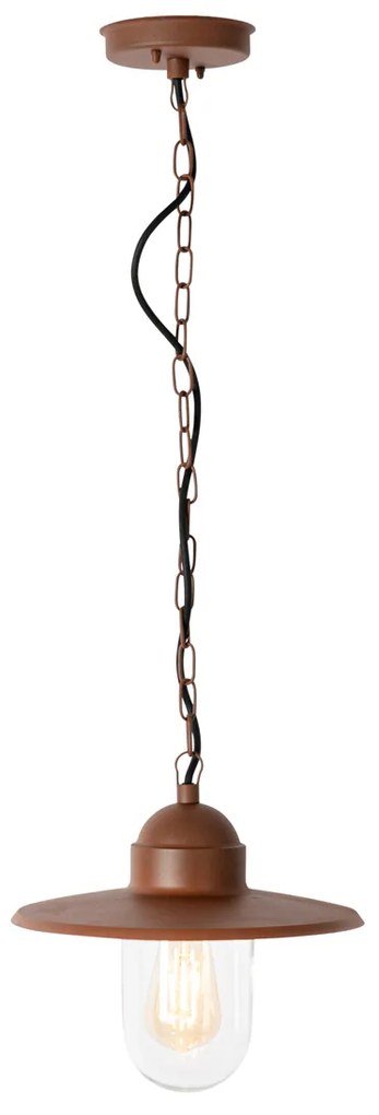 Candeeiro de suspensão moderno para exterior cor ferrugem IP44 - Kansas