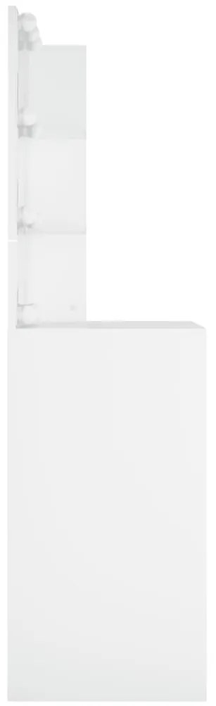 Toucador com LEDs 60x40x140 cm branco