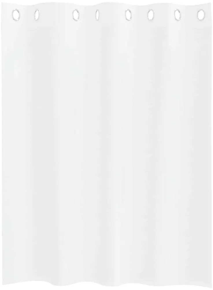 Cortinas com cortinas 2 pcs Branco 140 x 140 cm Poliéster