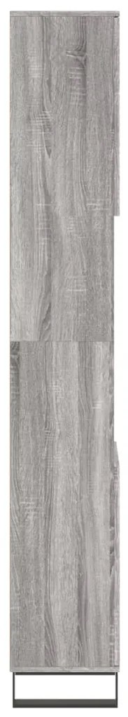 Armário de Casa de Banho 30x30x190 cm derivados de madeira cinzento so