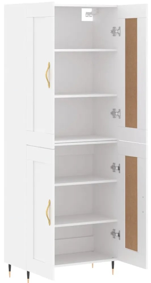Armário alto 69,5x34x180 cm derivados de madeira branco