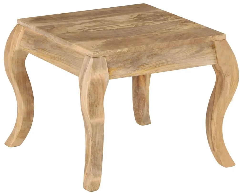 Mesa de apoio 45x45x40 cm madeira de mangueira maciça