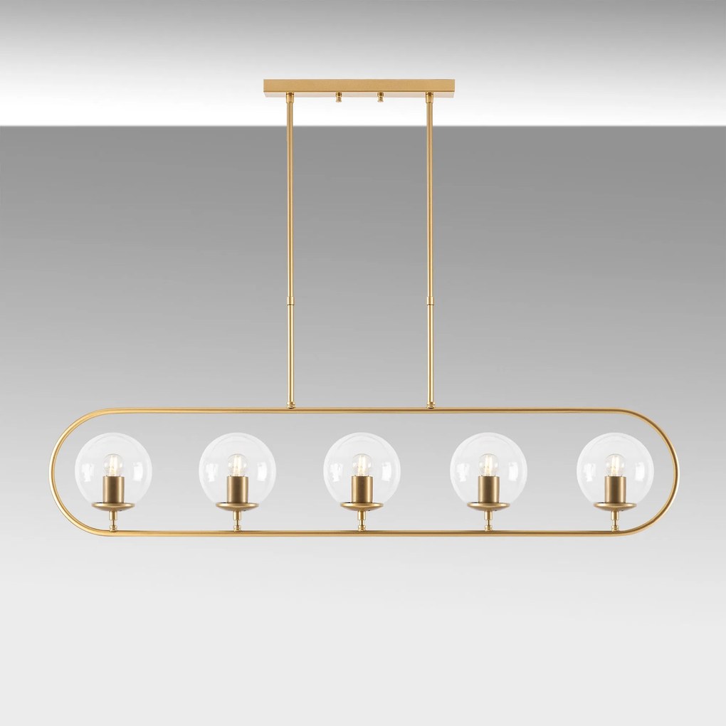 Chandelier Jewel – Dourado Brilhante – 122 x 15 cm