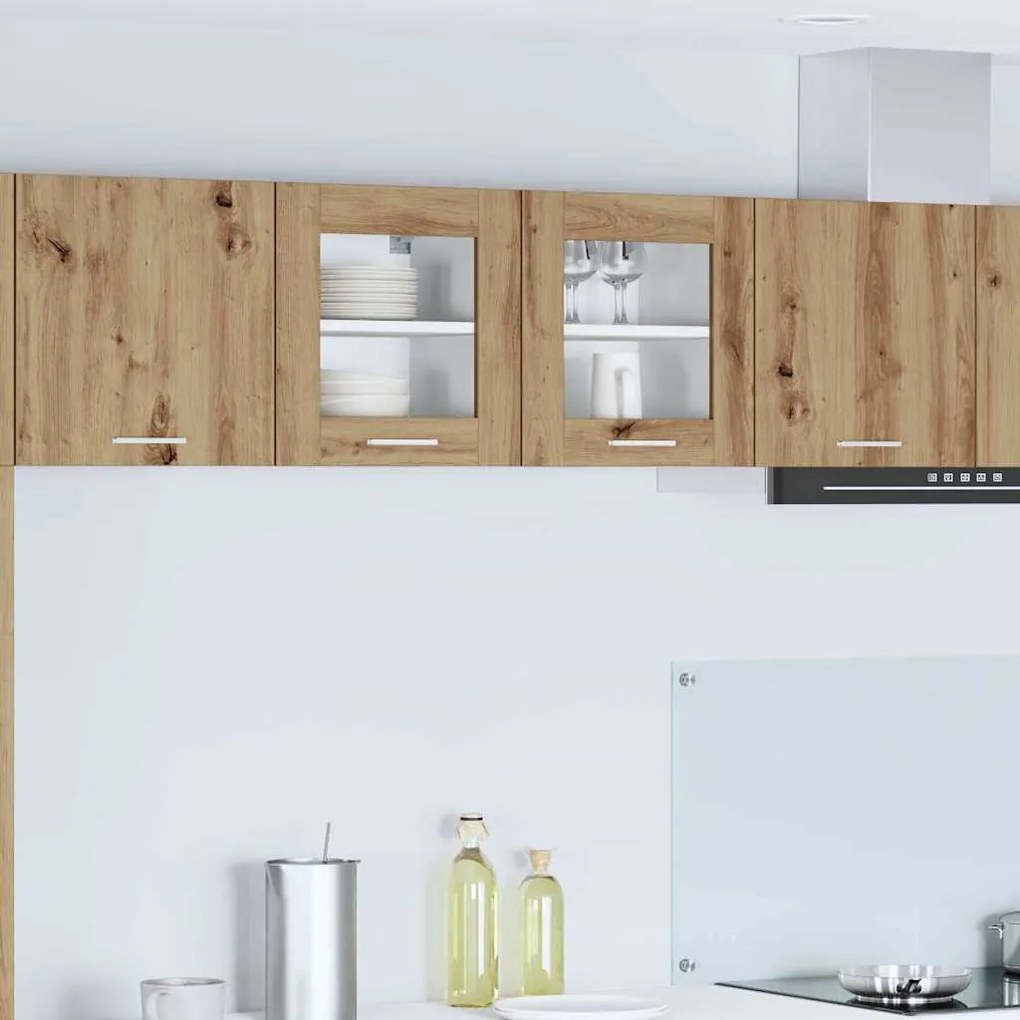 vidaXL Armário suspenso com porta Carvalho Artesanal 40 x 31 x 40 cm