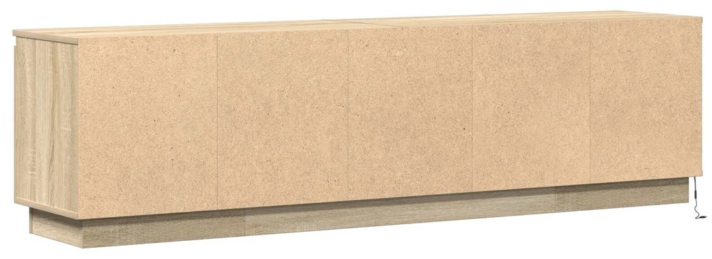 Armário para TV vidaXL com LED Carvalho Sonoma 180x38x49 cm Madeira en