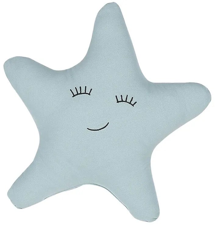 Almofada decorativa em forma de estrela azul 40 x 40 cm BHOPAL Beliani