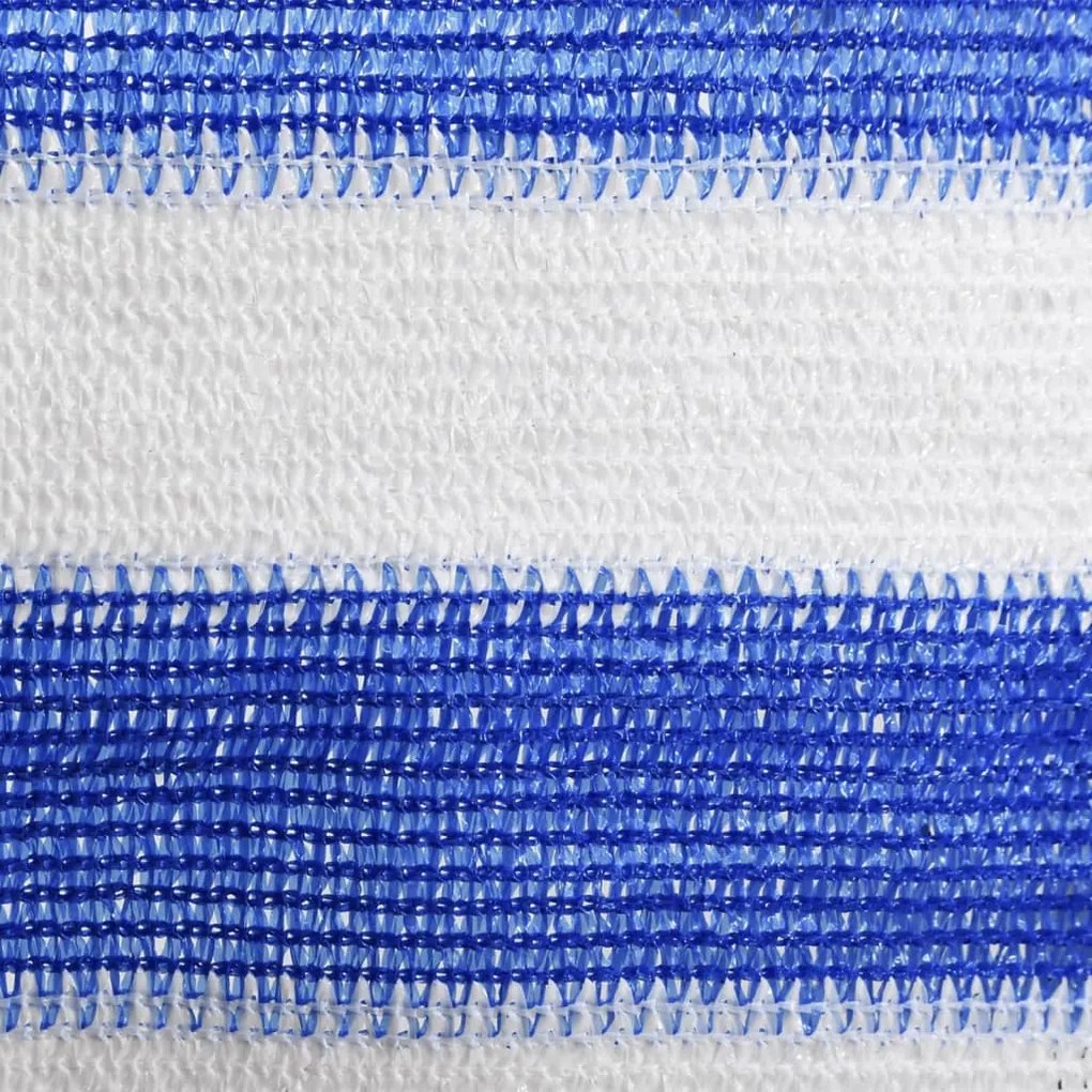 Tela de varanda 90x500 cm PEAD azul e branco