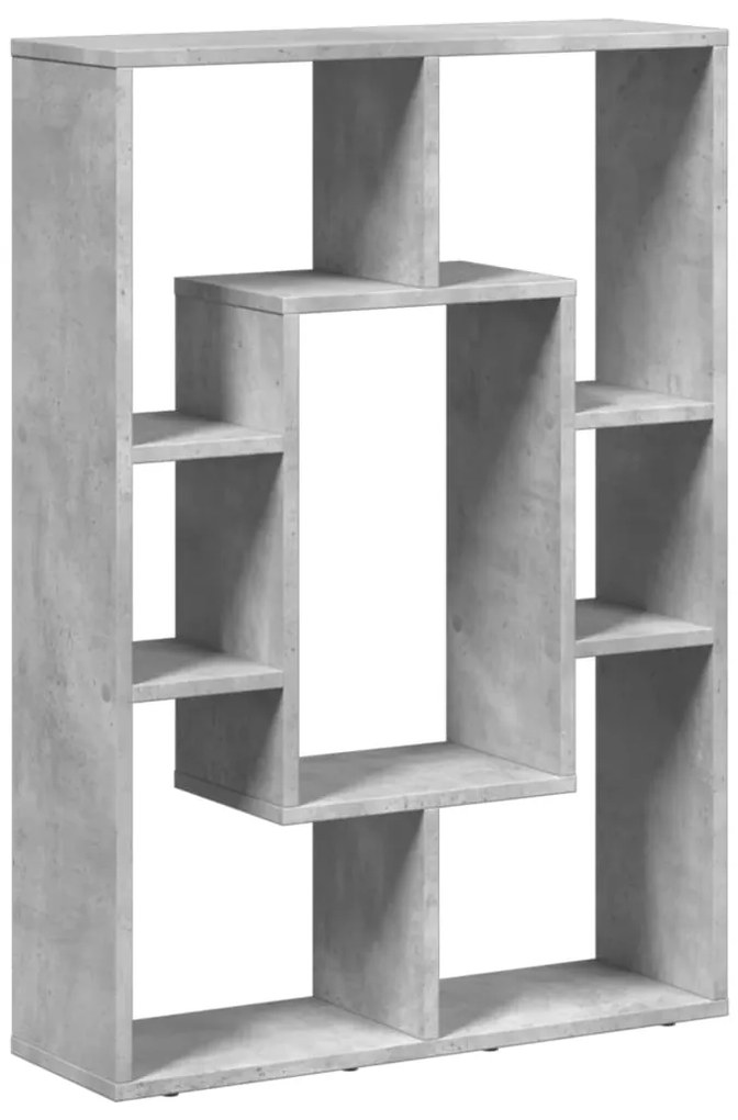 Estante 63x20x90 cm derivados de madeira cinzento cimento