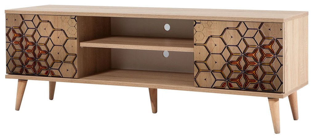 Móvel TV Truva – Carvalho Sonoma – 140x50x40 cm