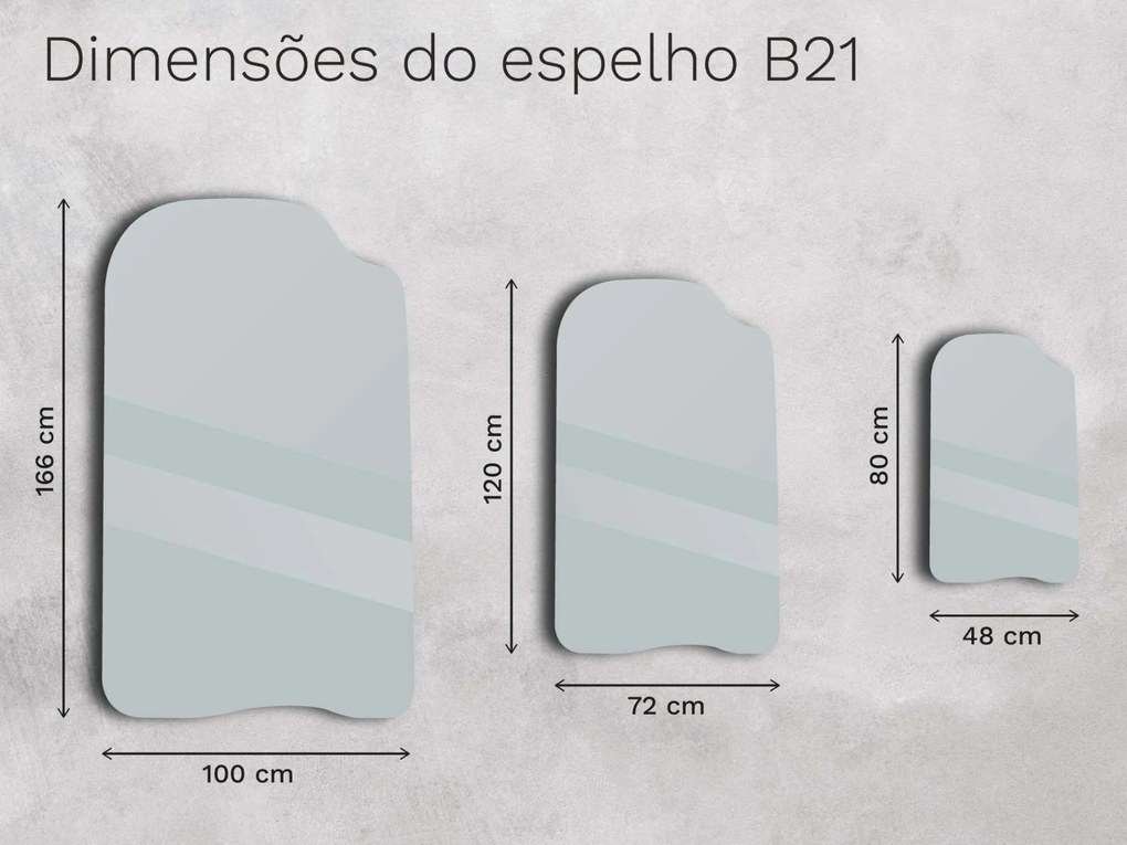 Espelho com moldura B22 48×80