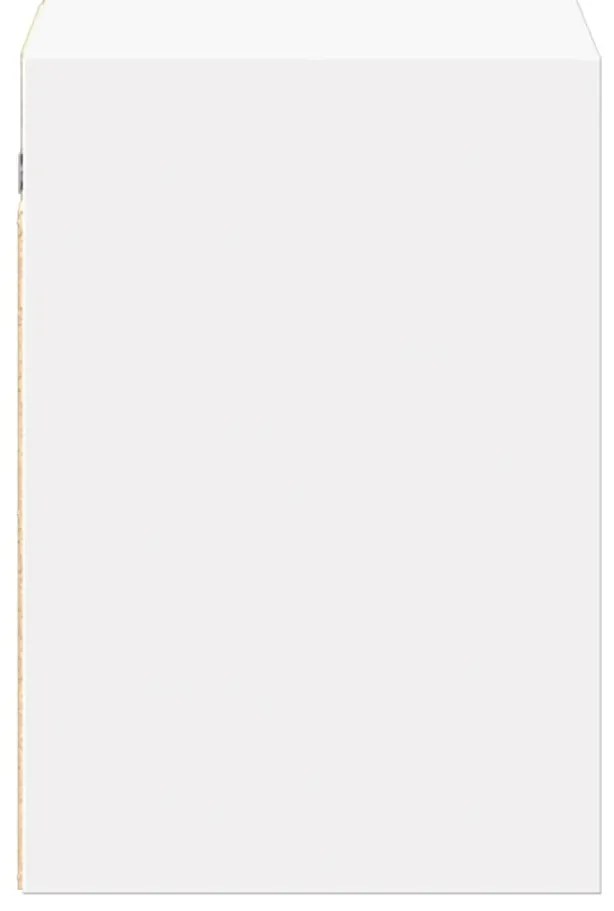 Móvel de parede para TV com luzes LED 130x31x45 cm branco