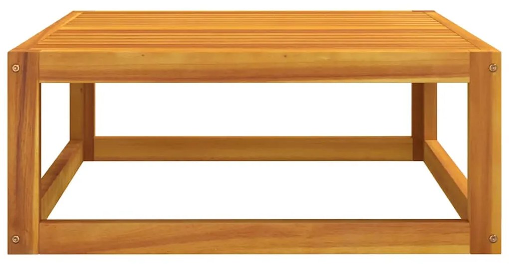 2 pcs conjunto de sofás de jardim c/ almofadões acácia maciça