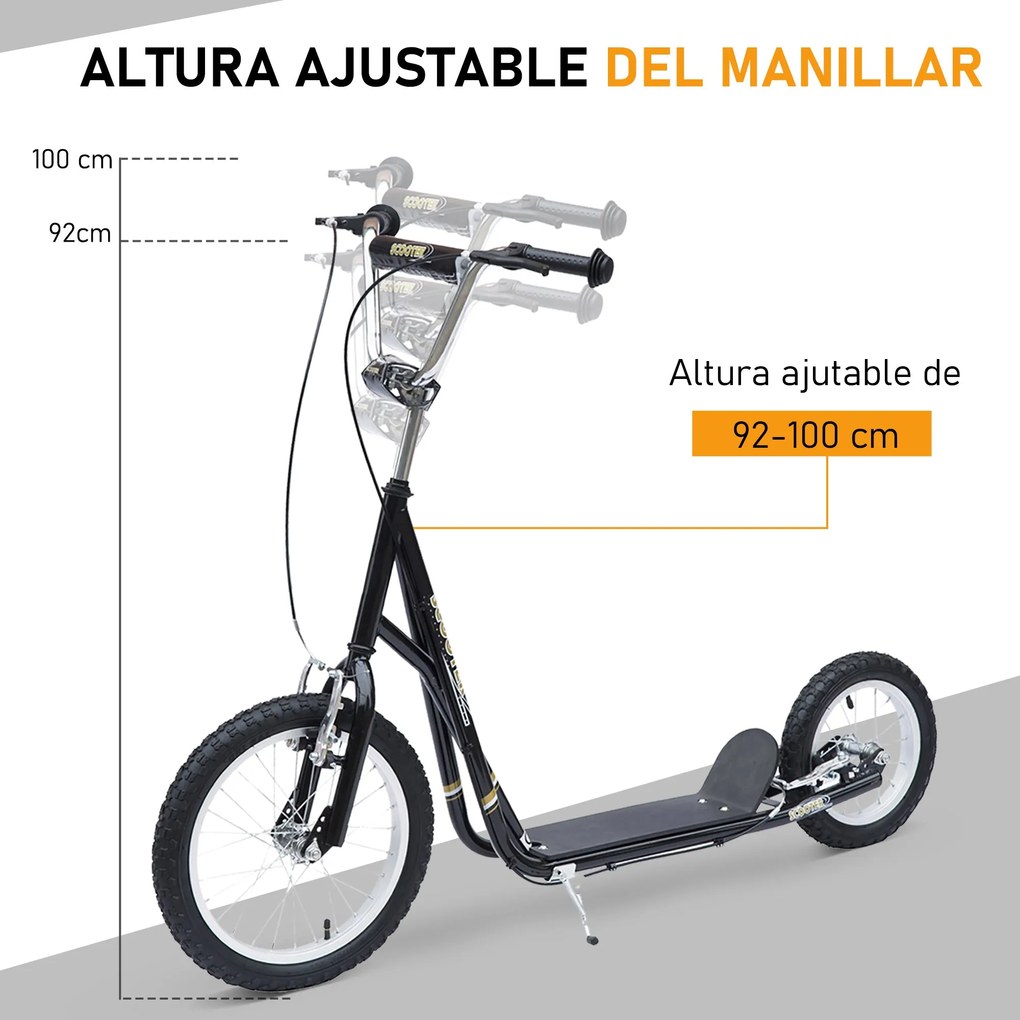 Trotinete para Crianças acima de 5 anos Scooter de 2 Rodas Grandes com