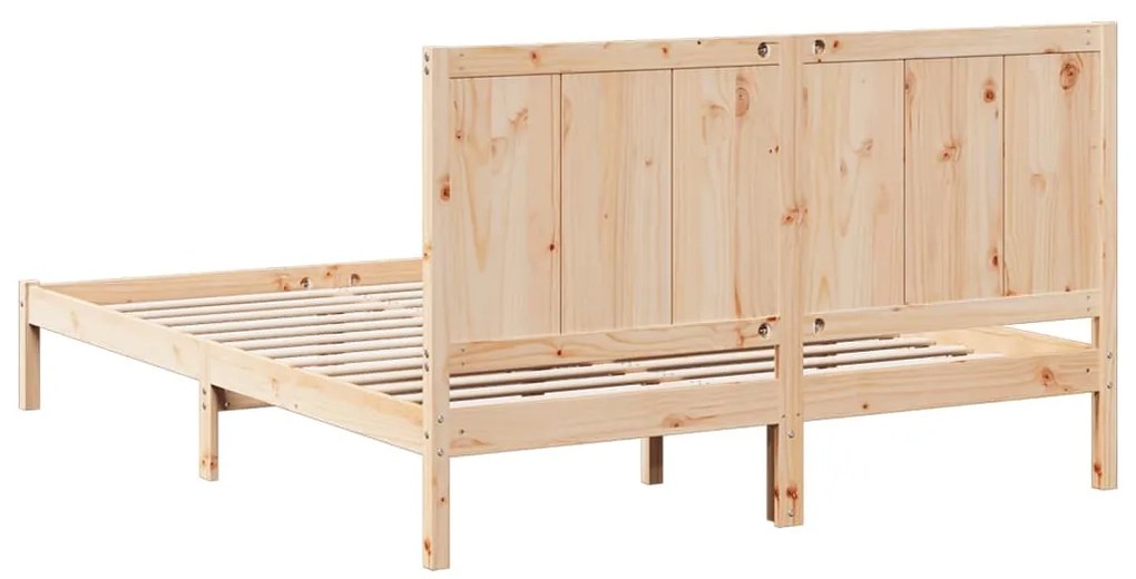 Cama extra longa sem colchão 140x220 cm madeira maciça