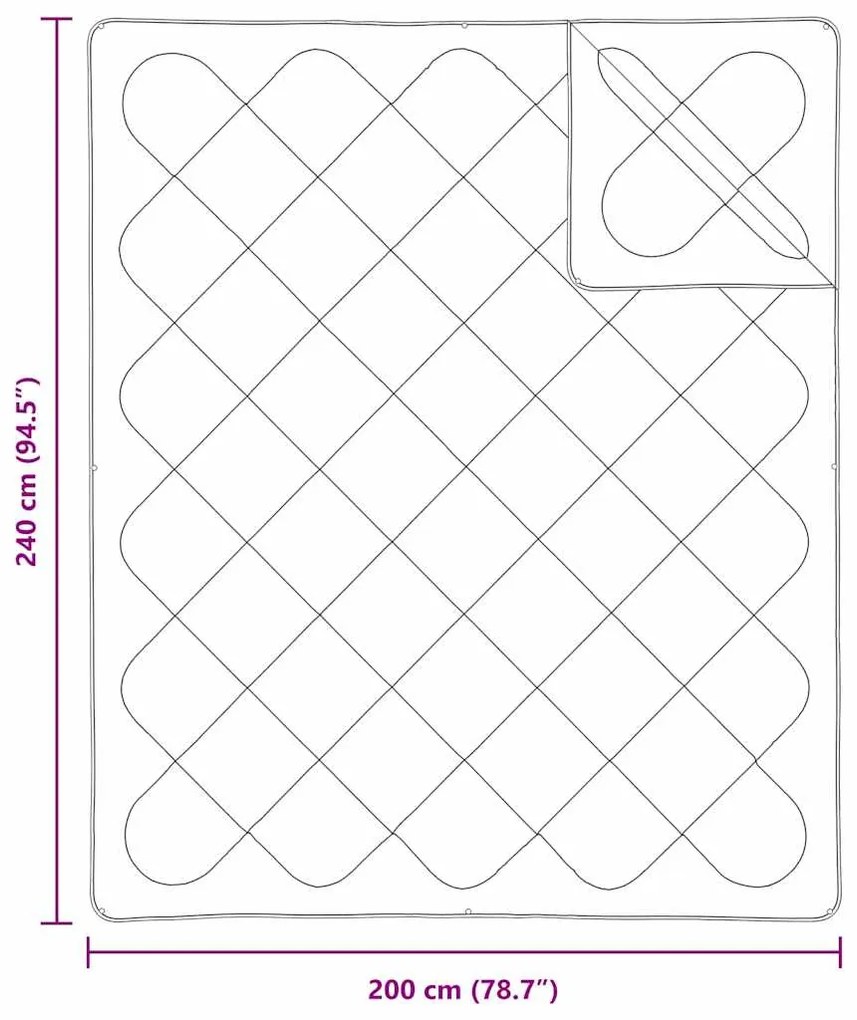 Colchas &amp; Edredons Branco 240 x 200 cm Microfibra